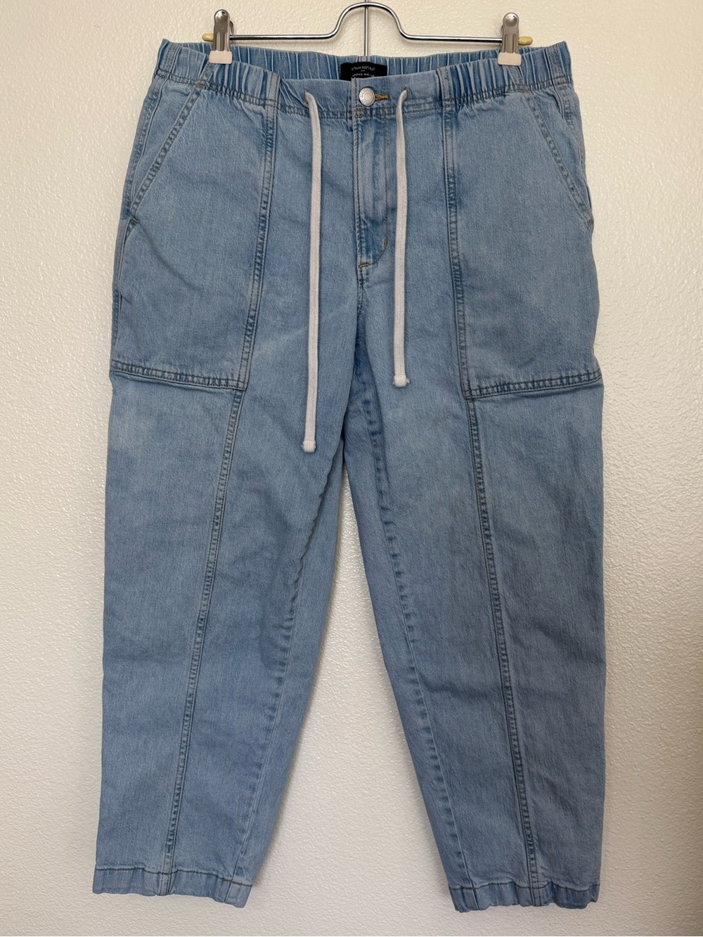 Banana Republic Light Blue Denim Cargo Pants
